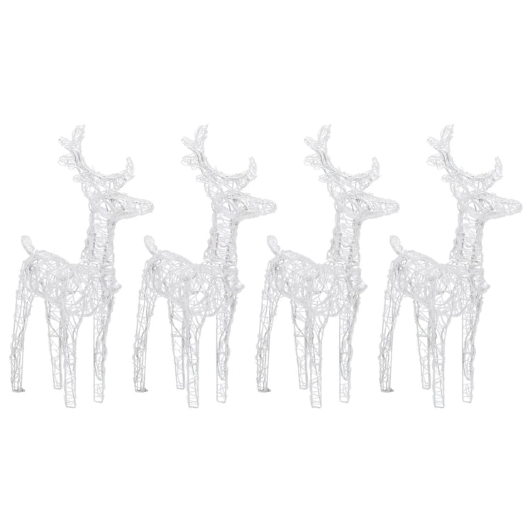 Vidaxl Weihnachten Tiere 4 St 160 LEDs Acrylblau