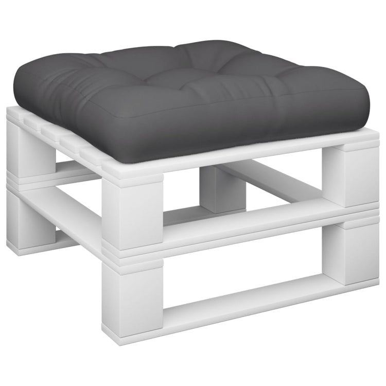 Vidaxl Palettenkissen 60x60x12 cm Stoff grau