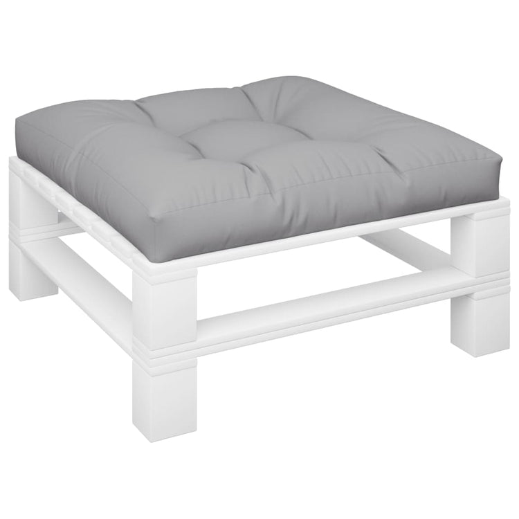 Vidaxl Palettenkissen 80x80x12 cm Stoff grau