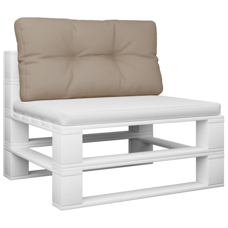 VIDAXL -Palettenkissen 70x40x12 cm Stofftaupe