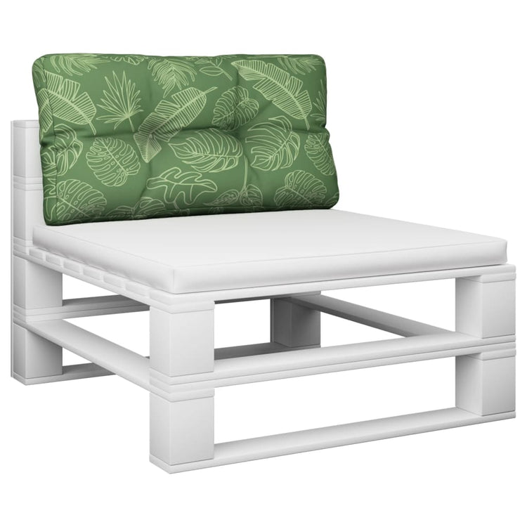 VIDAXL -Palettenkissenblattmuster 70x40x12 cm Gewebe