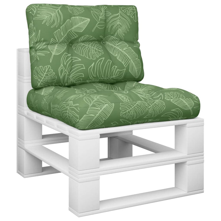 Vidaxl Palettenkissen 2 ST Fabric Blattmuster