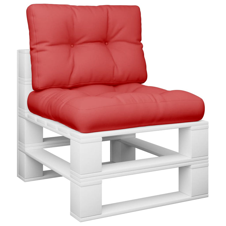 Vidaxl Palettenkissen 2 St. Stoff rot
