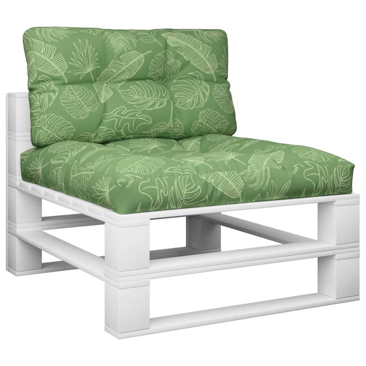 Vidaxl Palettenkissen 2 ST Fabric Blattmuster