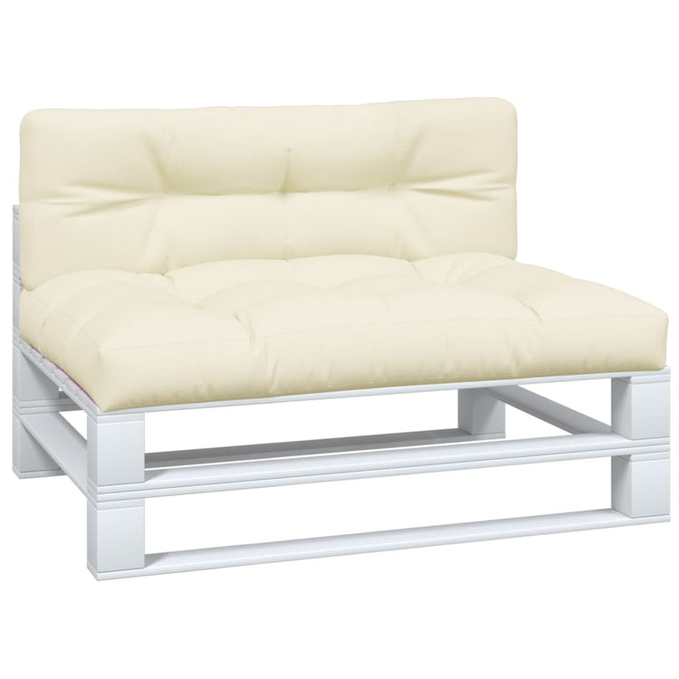 Vidaxl -Palettenkissen 2 ST Fabric Crème -Colored