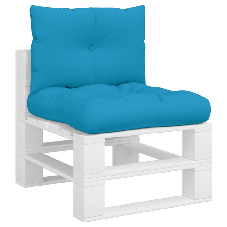 Vidaxl Palettenkissen 2 St. Stoff hellblau