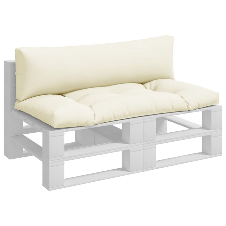 Vidaxl -Palettenkissen 2 ST Fabric Crème -Colored