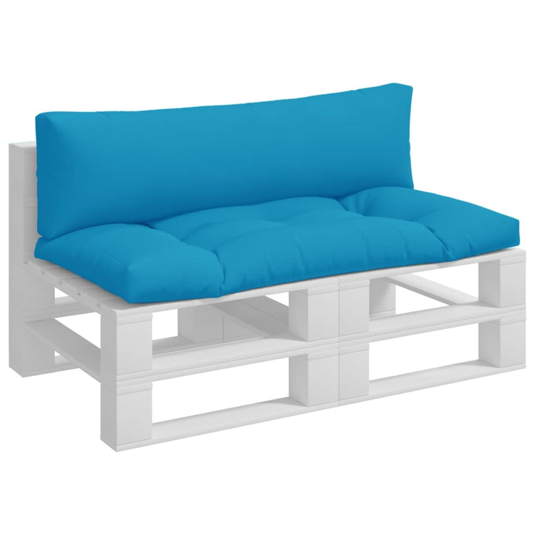 Vidaxl Palettenkissen 2 St. Stoff hellblau