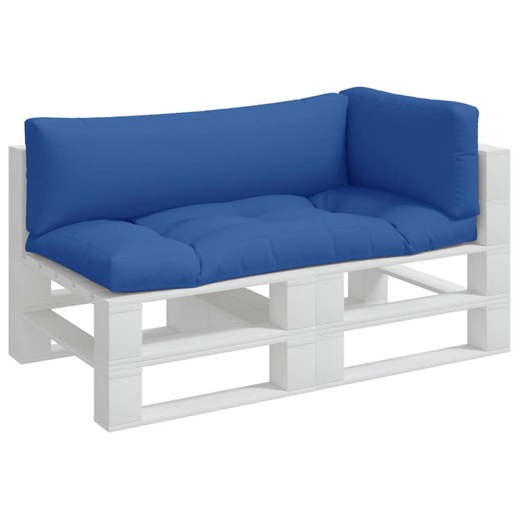 VidaXL Palettenkissen 3 Stück Stoff Blau