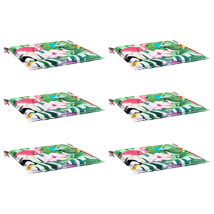 Vidaxl Garden Stuhl Pushions 6 PCs 40x40x3 cm Stoff Multi -Colored