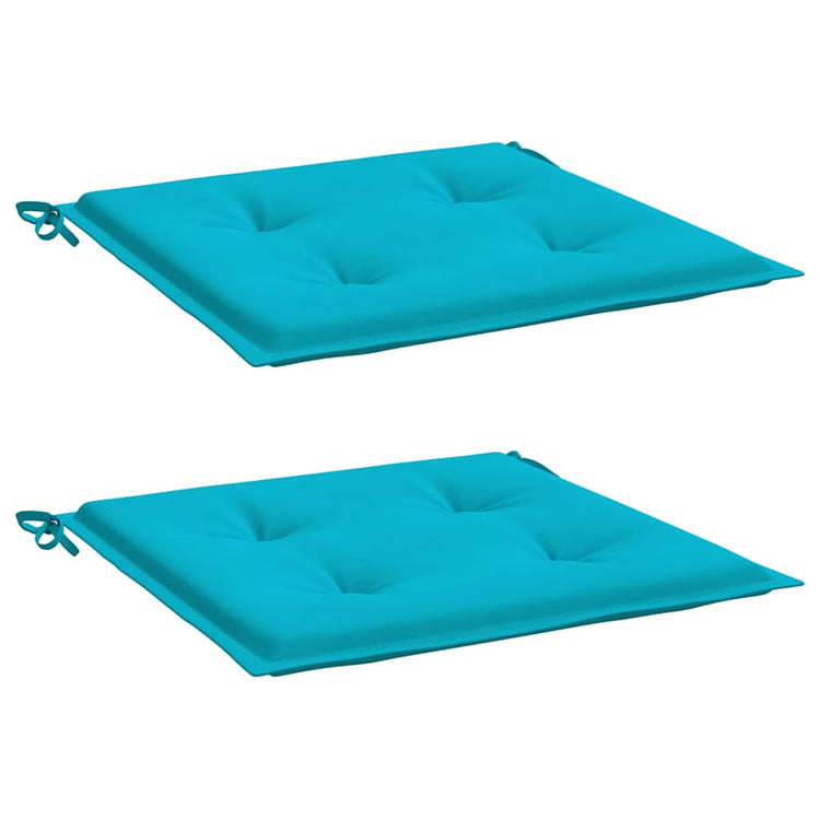 Vidaxl Gartenstuhl Kissen 2 ST 40x40x3 cm Stoff Türkis