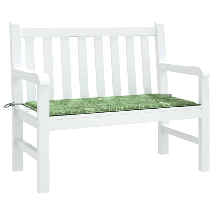 Vidaxl Garden Bench Kissen 120x50x3 cm Oxford Stoffblattmuster