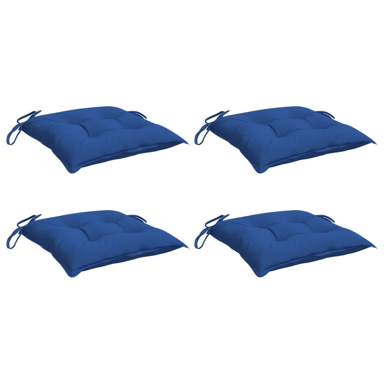 VIDAXL STUHR Kissen 4 Stcs 40x40x7 cm Oxford Stoff Blau