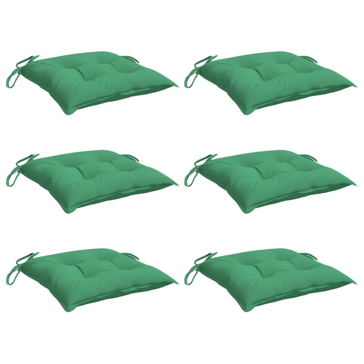 Vidaxl Palettenkissen 6 ST 50 x 50 x 7 cm Oxford Stoff grün