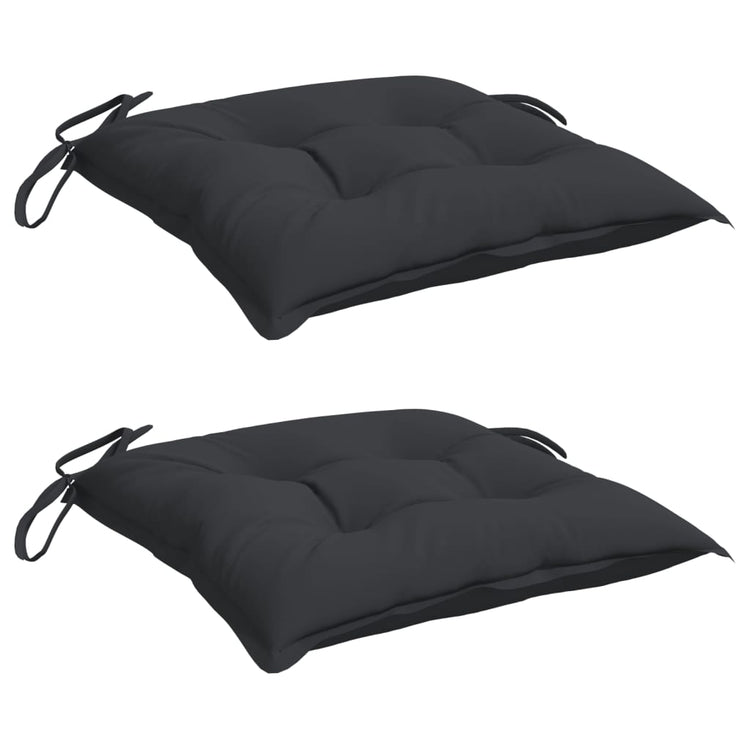 Vidaxl Palettenkissen 2 ST 50x50x7 cm Oxford Stoff schwarz