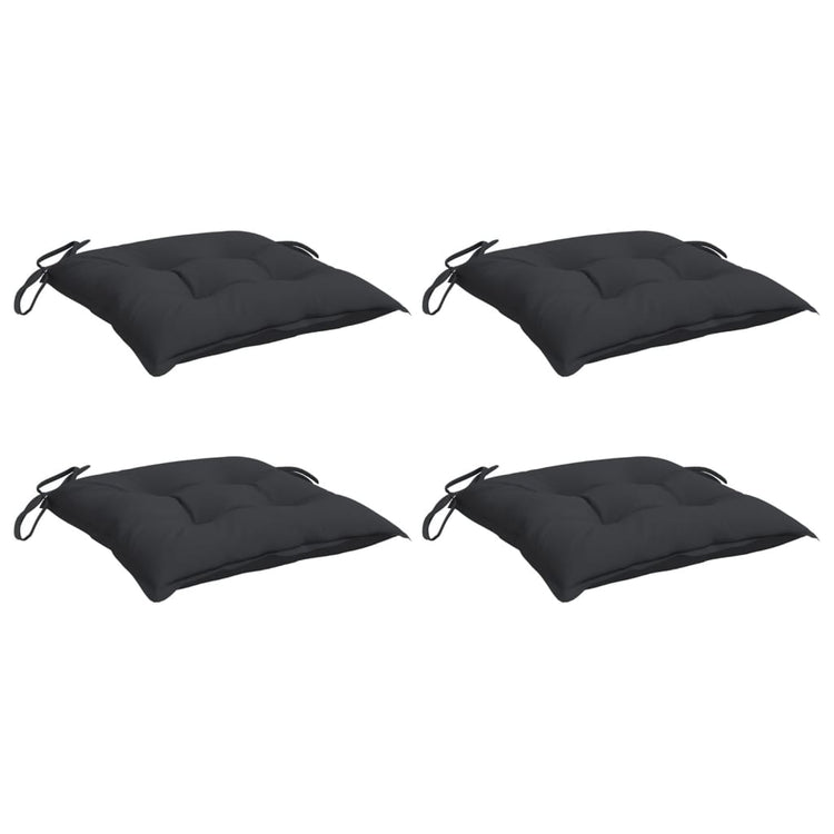 Vidaxl Palettenkissen 4 ST 50x50x7 cm Oxford Stoff schwarz