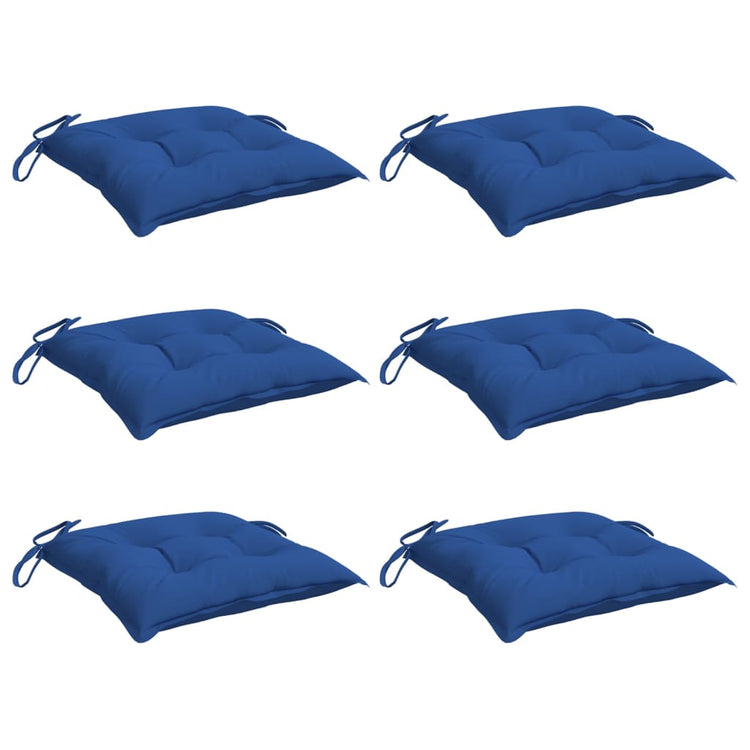 Vidaxl Palettenkissen 6 ST 50x50x7 cm Oxford Stoff blau