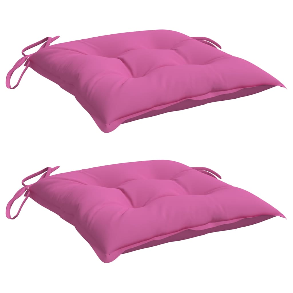 Vidaxl Stuhlkissen 2 ST 50x50x7 cm Oxford Stoff rosa