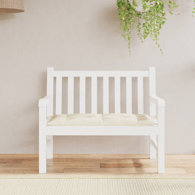 Vidaxx Gartenbankauflage 100x50x7 cm Oxford-Stoff cremefarben