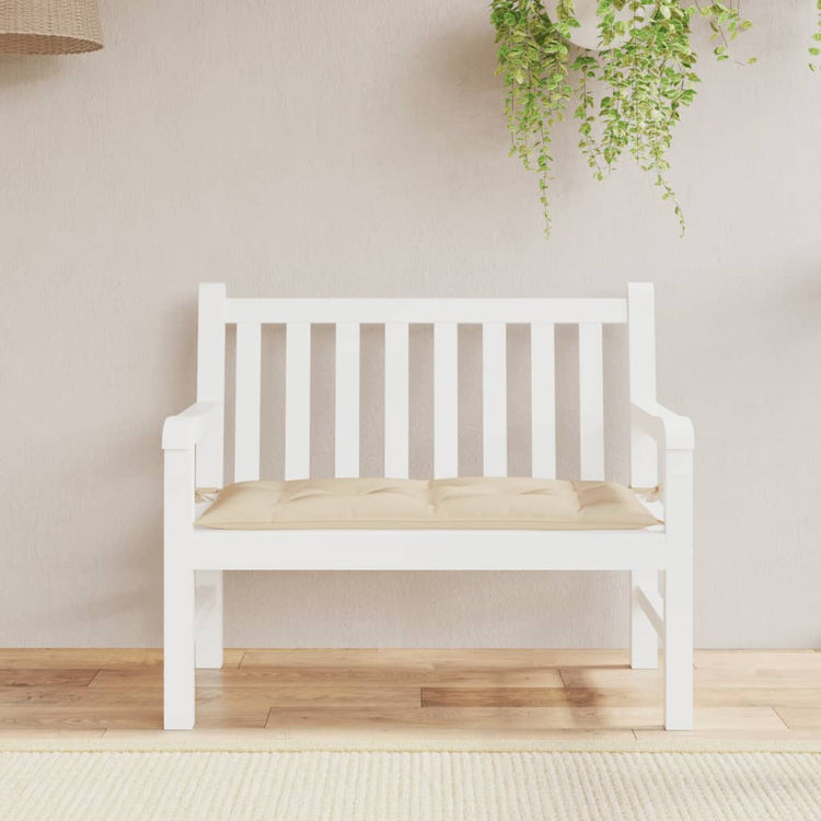 Vidaxl Garden Bench Kissen 100x50x7 cm Oxford Stoff Beige