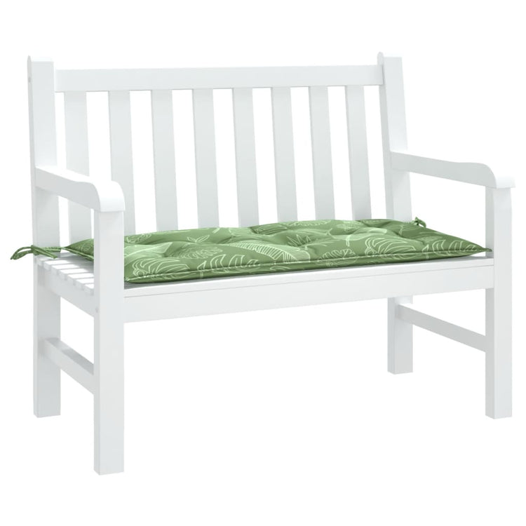 Vidaxl Garden Bench Kissen 100x50x7 cm Oxford Stoffblattmuster
