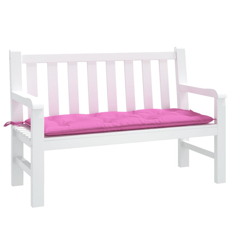 Vidaxl Garden Bench Kissen 120x50x7 cm Stoff rosa