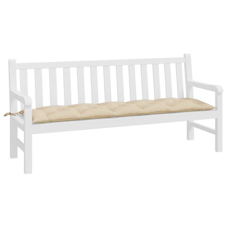 VidaXL Gartenbankauflage 180x50x7 cm Oxford-Stoff beige