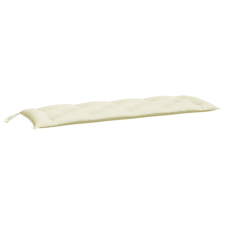 Vidaxx Gartenbankauflagen 2 Stk. 150x50x7 cm Oxford-Stoff cremeweiß