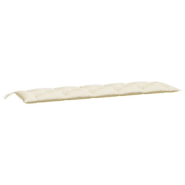 Vidaxx Gartenbankauflagen 2 Stk. 180x50x7 cm Oxford-Stoff cremeweiß