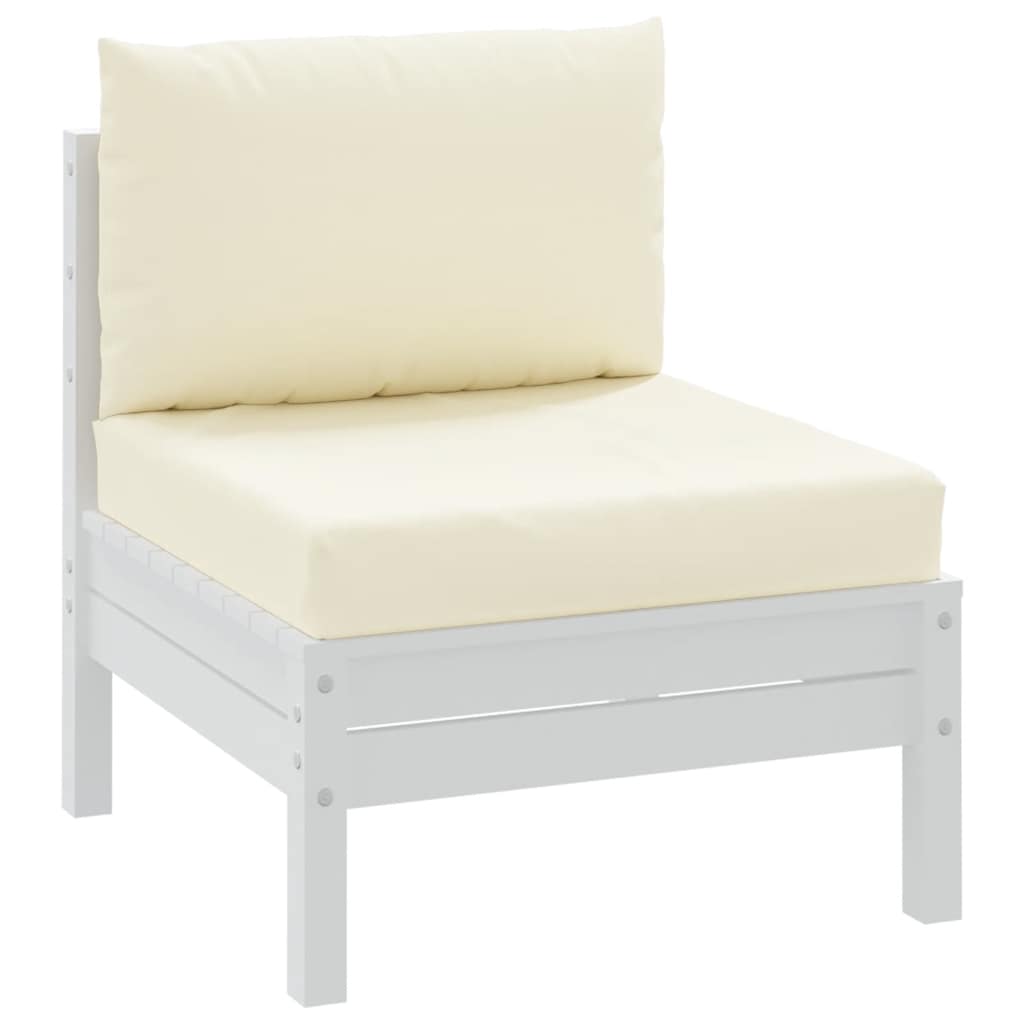 Vidaxl Palettenkissen 2 St. Oxford Fabric Crèmewit