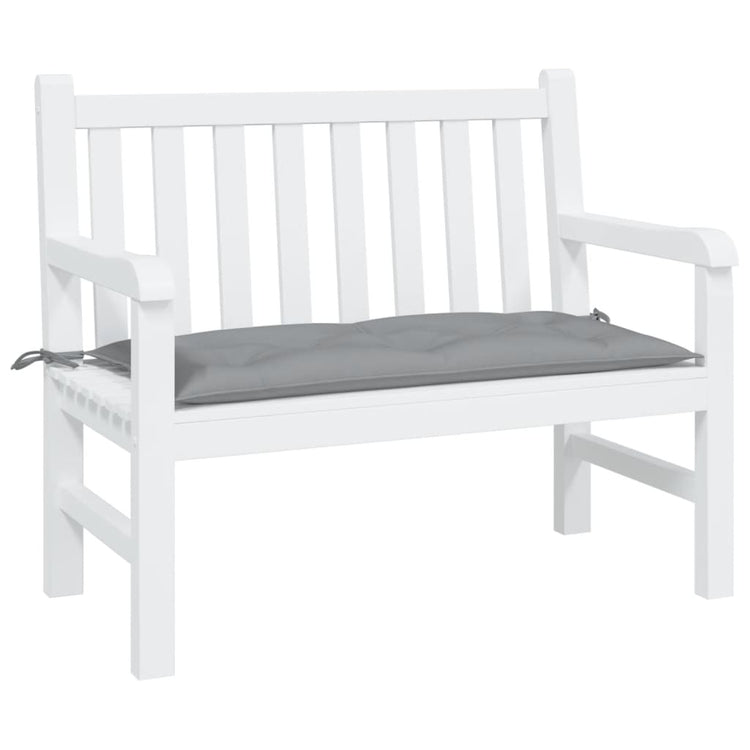 Vidaxl Gartenbank Kissen 110x50x7 cm Stoff grau
