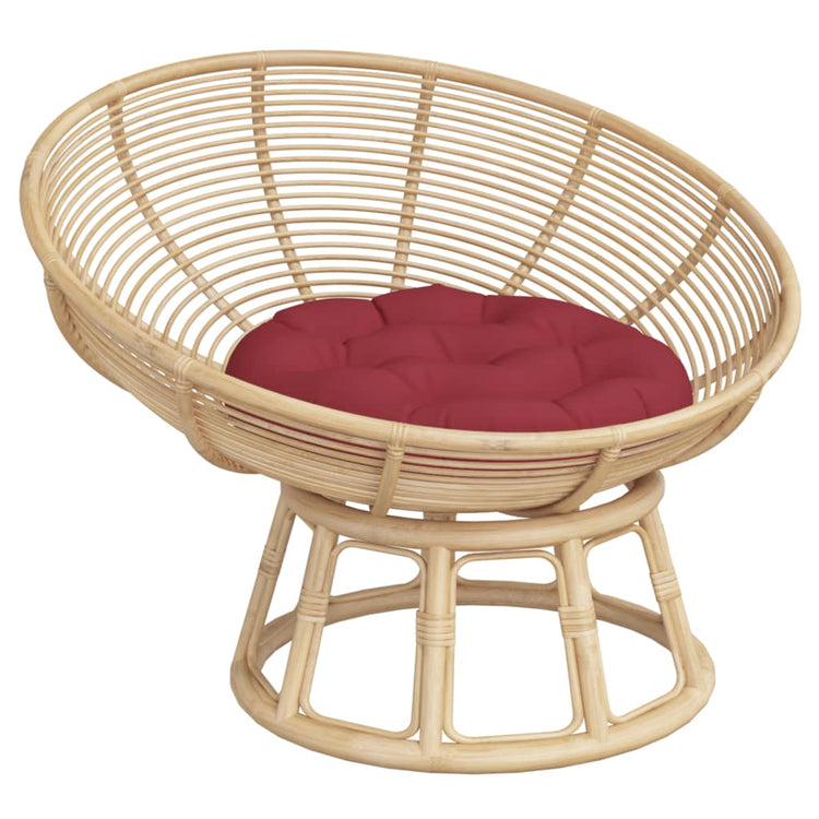 Vidaxl Sitzkissen um Ø 60x11 cm Oxford Stoff Wein rot