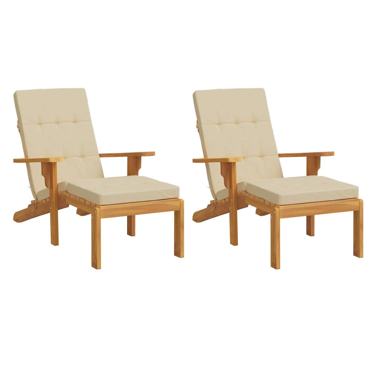 Vidaxl Patio Chair Kissen 2 St. Oxford Stoff Beige