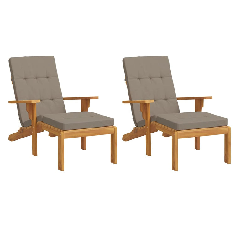 Vidaxl Patio Chair Kissen 2 St. Oxford Stofftaupe