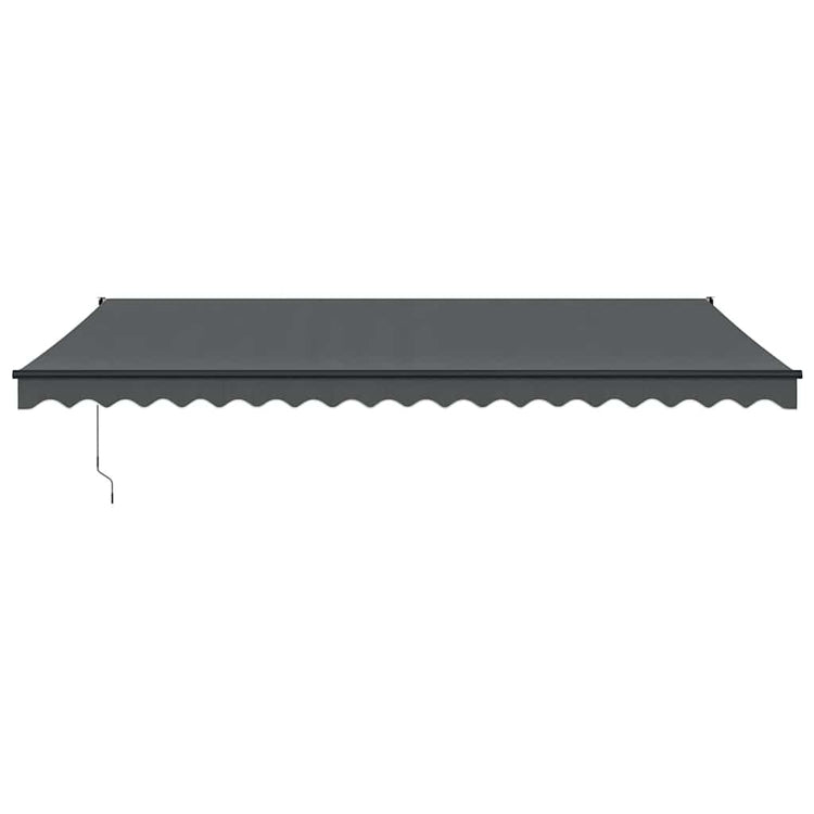 Vidaxx ausziehbare Markise 5x3 m Stoff und Aluminium Anthrazit