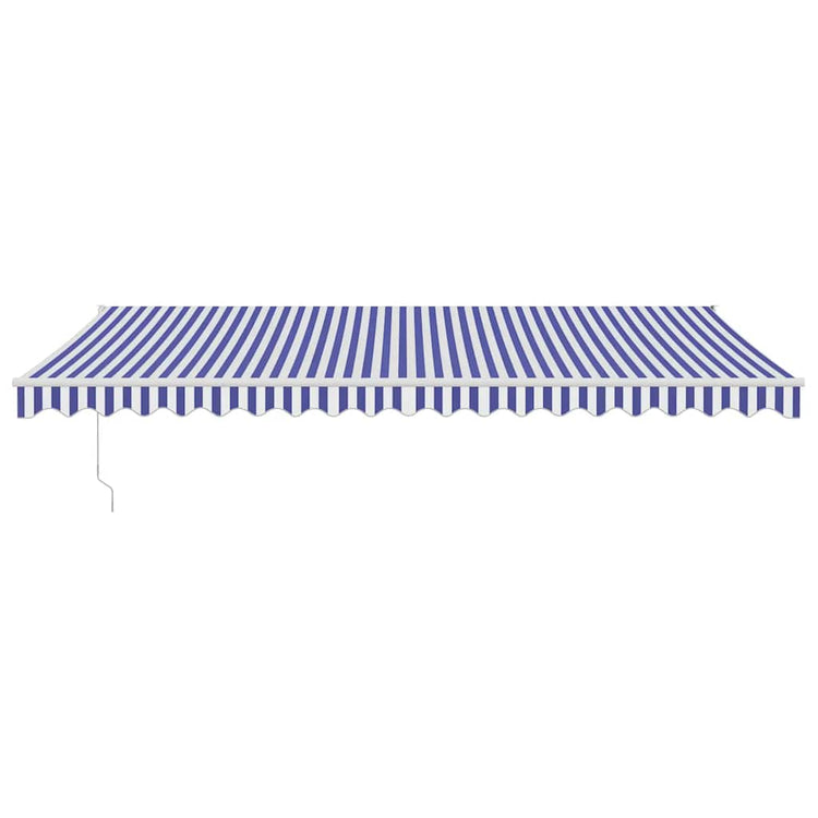 Vidaxx Markise automatisch ausziehbar 5x3 m blau und weiß