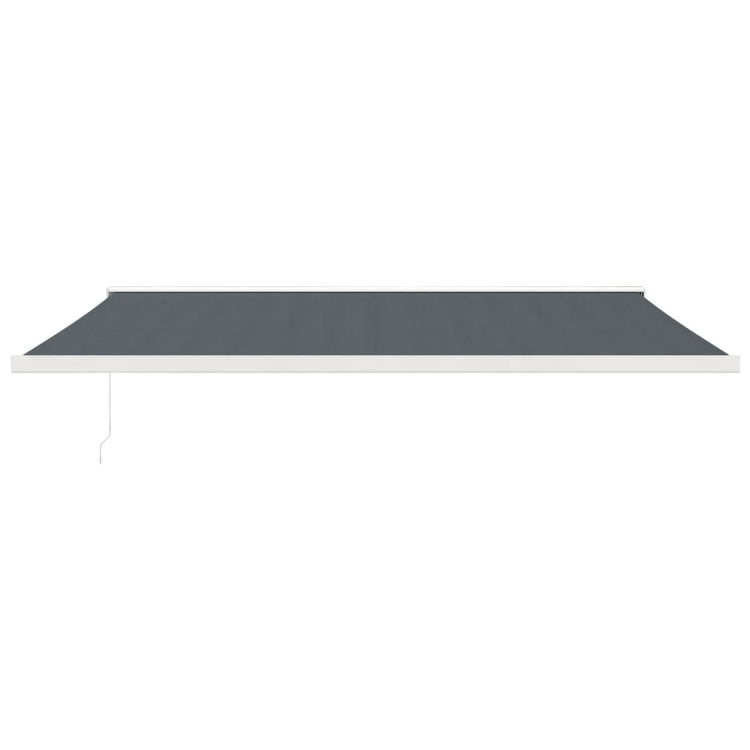 Vidaxl luifel erstreckt sich 4,5 x 3 Mst Staub und Aluminium -Anthrazit -Colored