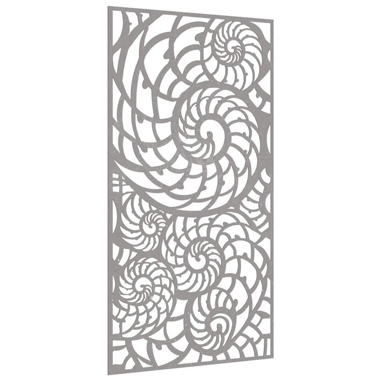 Vidaxl Wanddekoration Gartenschale Design 105x55 cm Corten Stahl