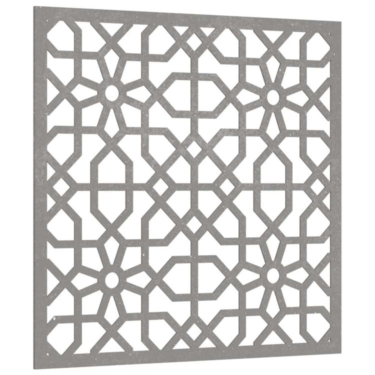 Vidaxl Wanddekoration Garten Moors Design 55x55 cm Cortenstaal