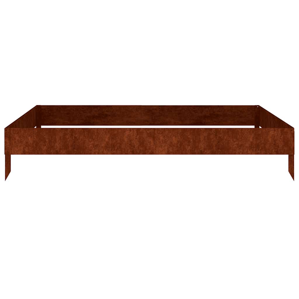 VIDAXL -Pflanzer erhoben 100x100x18,5 cm Cortenstaal