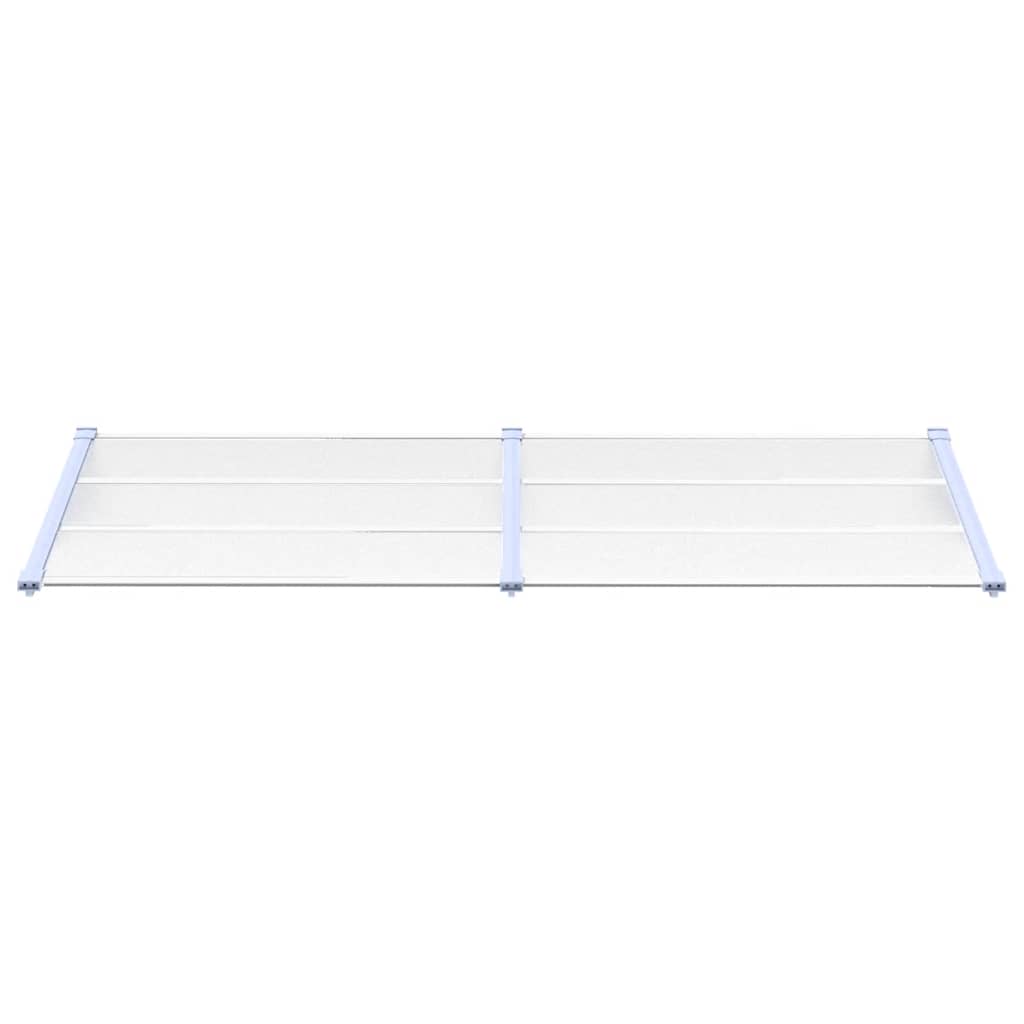 Vidaxl -Tür -Baldachin 239 x 90 cm Polycarbonat grau und transparent