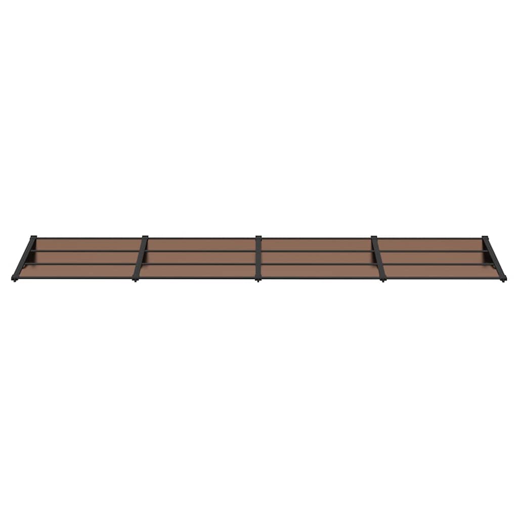 Vidaxl -Tür -Baldachin 396x90 cm Polycarbonat schwarz