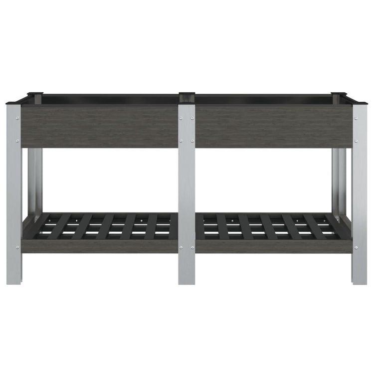 VIDAXL -Pflanzer mit Regal 175x50x75 cm HKC Gray angehoben
