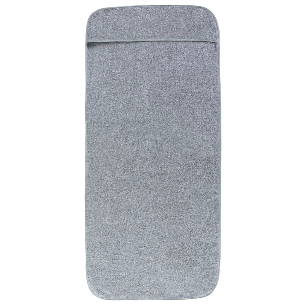VIDAXL -Strangtücher 2 Stcs 400 g m² 60x135 cm Stoff grau