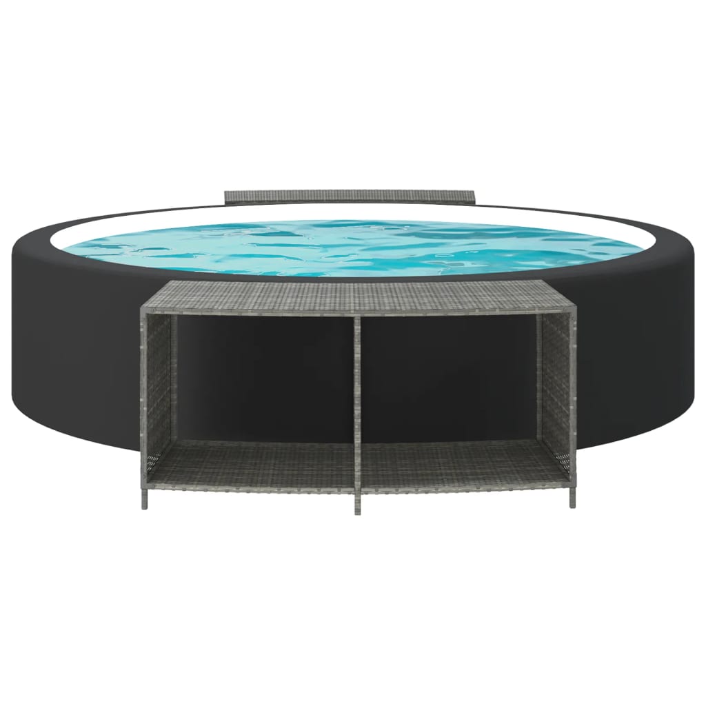 VIDAXL -Speicherwerte 2 St Poly Rattan Grey