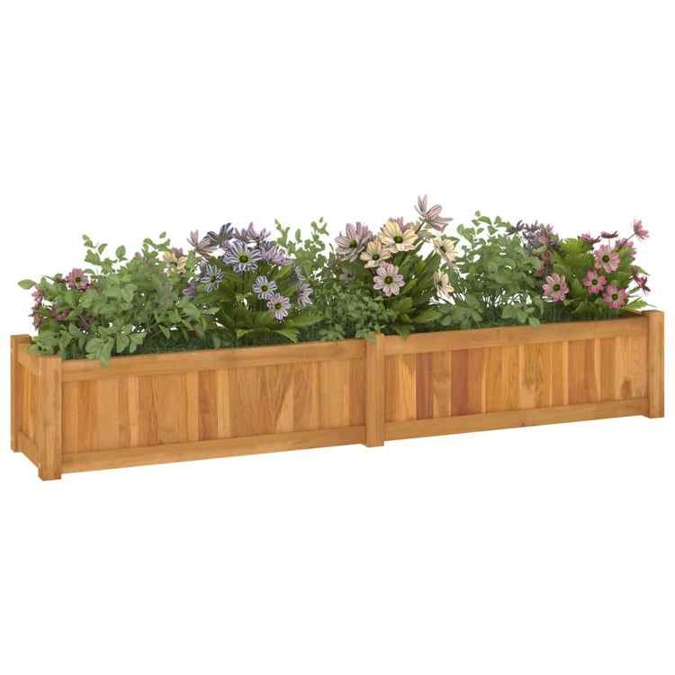 VIDAXL -Pflanzer erhöht 150 x 30 x 25 cm Festes Teakholzholz