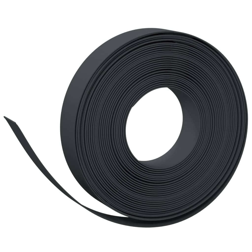 Vidaxl Gartenkanten 4 Stcs 10 m 10 cm Polyethylen Schwarz