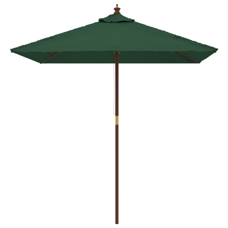 Vidaxl Parasol mit Holzstange 198x198x231 cm Grün