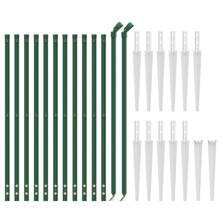 Vidaxl Gaashek mit Bodenanker 0,8x25 m Grün