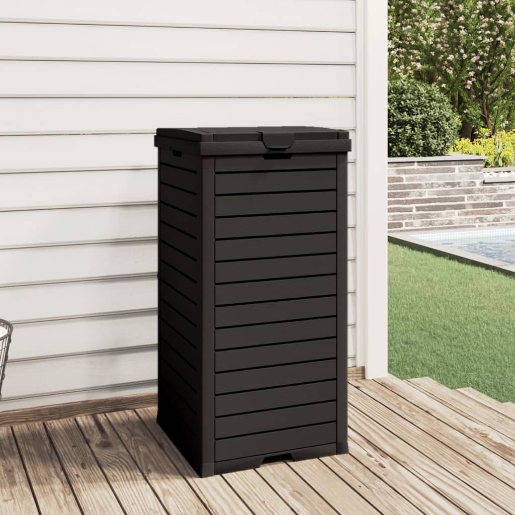 Vidaxl Müll kann für außen 41 x 41 x 86 cm Polypropen schwarz